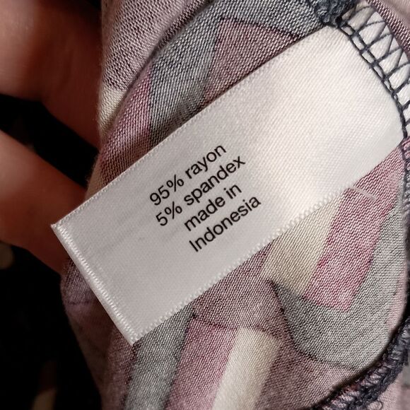 Lane Bryant Flutter Sleeve V-Neck Tee With Adjustable Drawcord Detail Size 34 36 - Picture 5 of 6